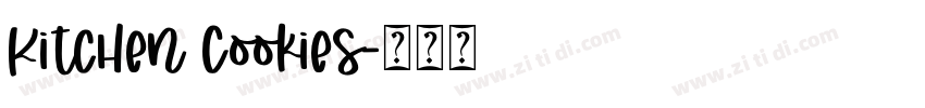Kitchen Cookies字体转换